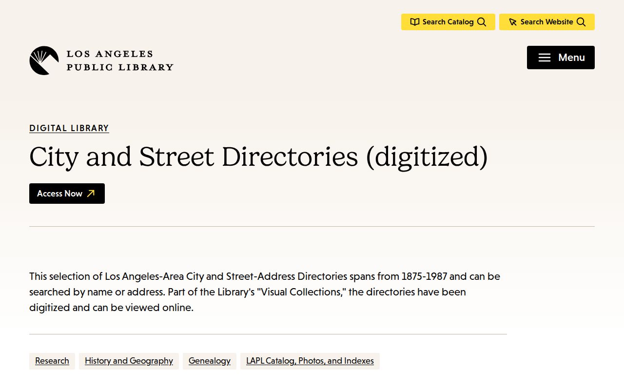 El Monte people directories LAPL city and street directories